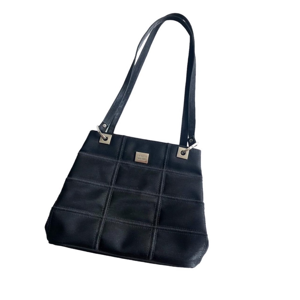 90s Y2K Vintage Iridescent Black Shoulder Bag